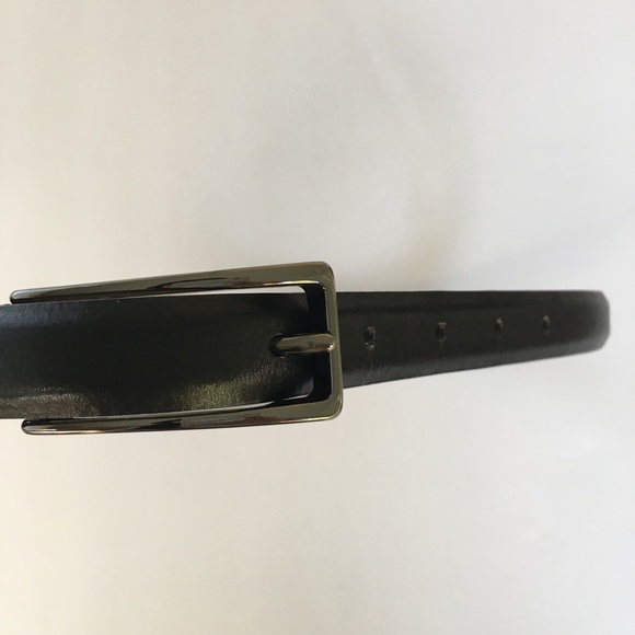Nine West Black Leather Belt Medium - Picture 2 of 5